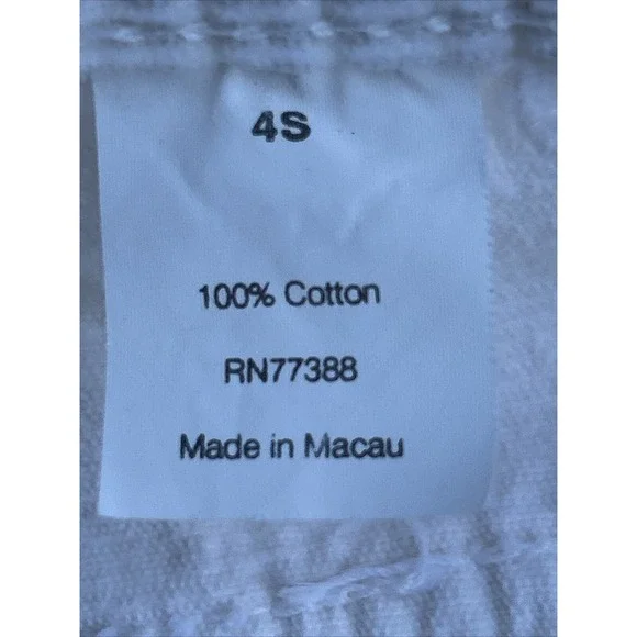 Vintage J Crew Corduroy Pants Womens 4 Short Bootcut Ivory Flare Preppy Cotton - Picture 6 of 8